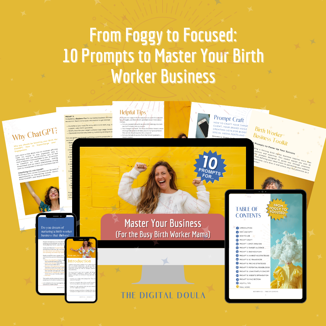 eBOOK From Foggy to Focused:  10 Prompts to Master your Marketing, Operations and Client Acquisition