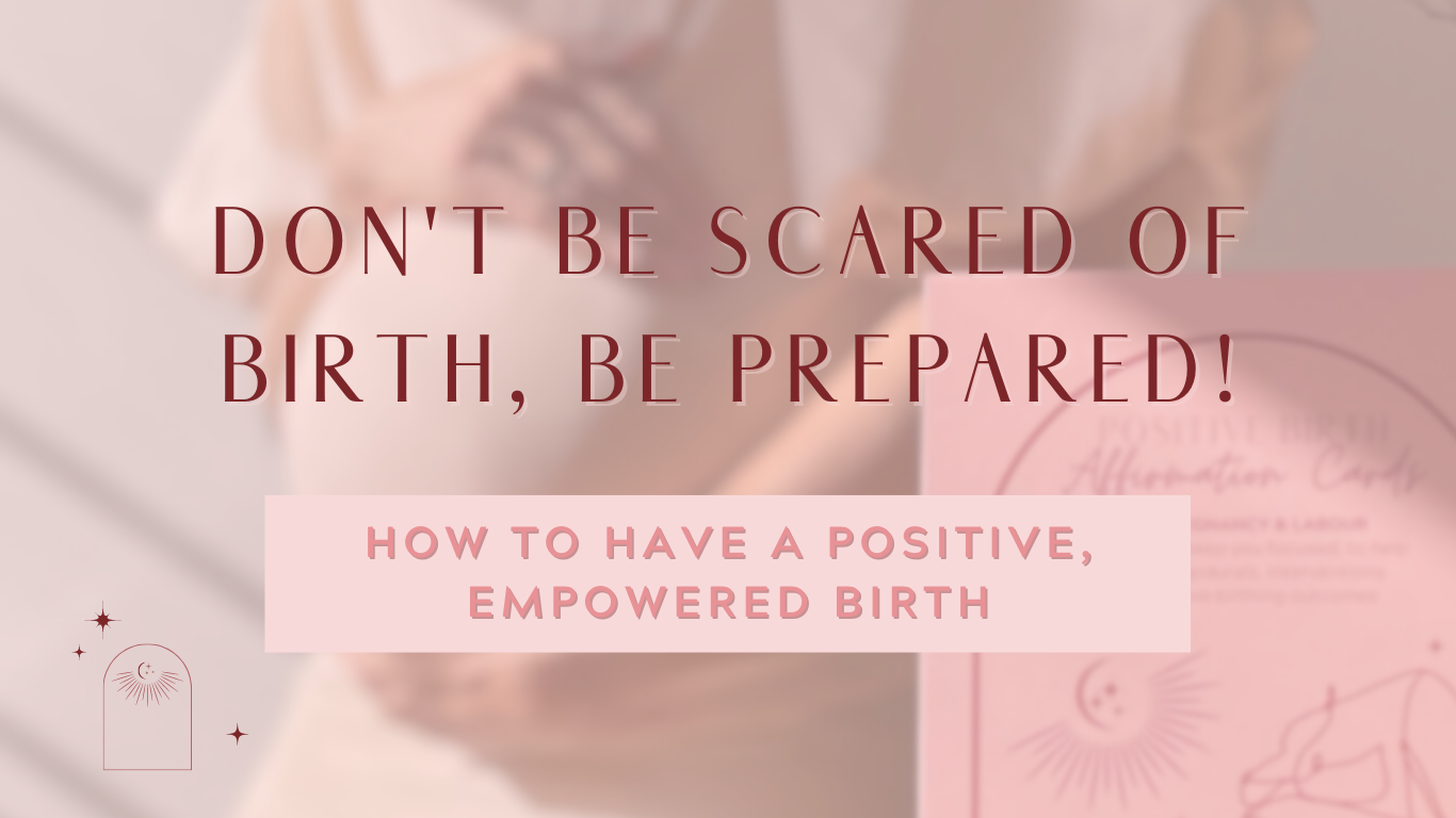 Positive tools for pregnancy & labour. Positive birth affirmation cards for your best birth