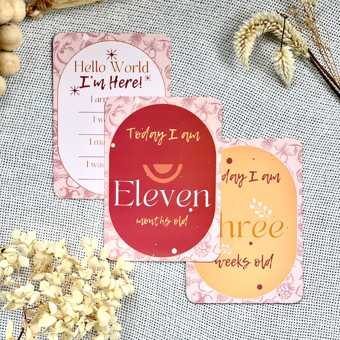 Milestone Cards for Pregnancy & Newborn